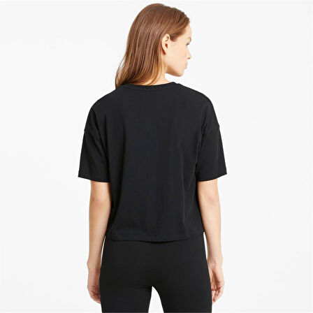 Puma ESS Cropped No:1 Logo Tee Siyah Kadın Spor Tişört - 684972 01