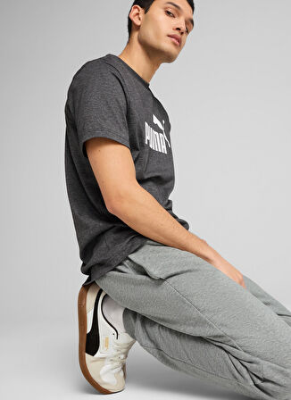 68260803 ESS No. 1 Logo Sweatpants Gri Erkek Lastikli Bel Regular Fit Eşofman Altı