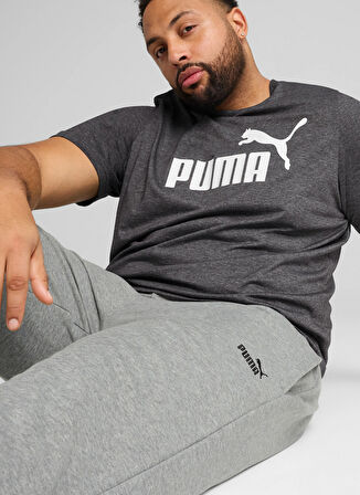 68260803 ESS No. 1 Logo Sweatpants Gri Erkek Lastikli Bel Regular Fit Eşofman Altı