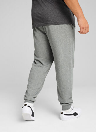 68260803 ESS No. 1 Logo Sweatpants Gri Erkek Lastikli Bel Regular Fit Eşofman Altı