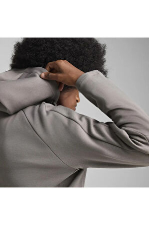 EVOSTRIPE Full-Zip Hoodie Gri Erkek Fermuarlı Ceket