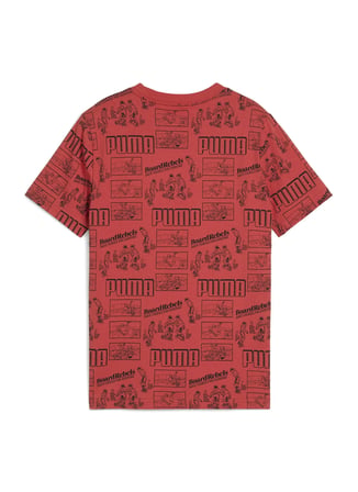 Puma Kırmızı Erkek Genç  T-Shirt 68514615-MID90S AOP Tee B Red Fire