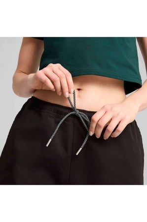 X HARRY POTTER Jorts Siyah Kadın Rahat Kesim Şort