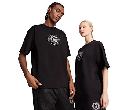 Puma Puma X Harry Potter Tee Unisex Günlük Tişört 63009201 Siyah