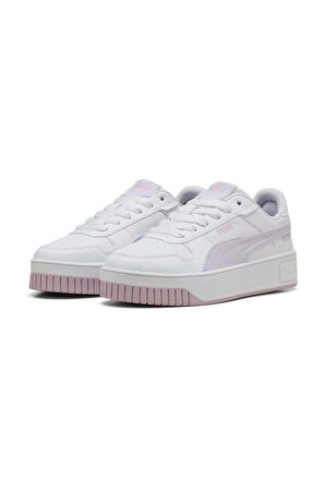 Puma Carina Street BeachFloralsJr 400653 01 Kadın Sneaker Ayakkabı Beyaz Lila 36-40 