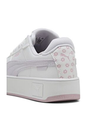 Puma Carina Street BeachFloralsJr 400653 01 Kadın Sneaker Ayakkabı Beyaz Lila 36-40 