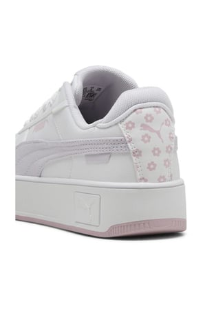 Puma Carina Street BeachFloralsJr 400653 01 Kadın Sneaker Ayakkabı Beyaz Lila 36-40 