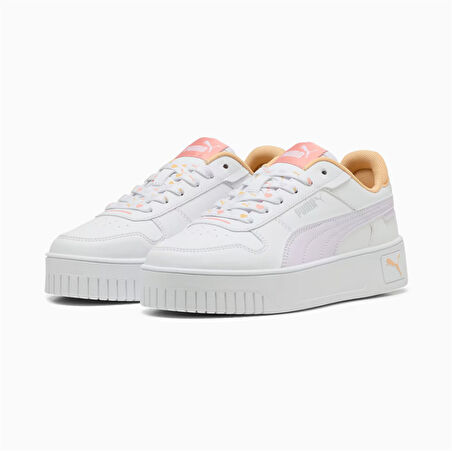 Puma Carina Street Lacey Jr Kadın Beyaz Sneaker / Spor Ayakkabı - 400884 02