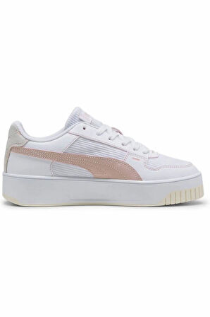 Puma Carina Street Lux Crafted F Kadın  Beyaz Sneaker