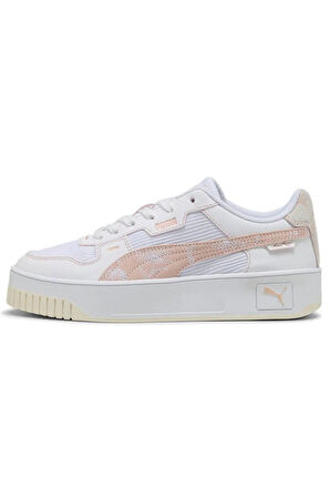 Puma Carina Street Lux Crafted F Kadın  Beyaz Sneaker