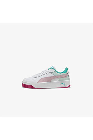 Puma Carina Street Jr 393846 16 Kadın Sneaker Ayakkabı Beyaz Pembe 36-40 