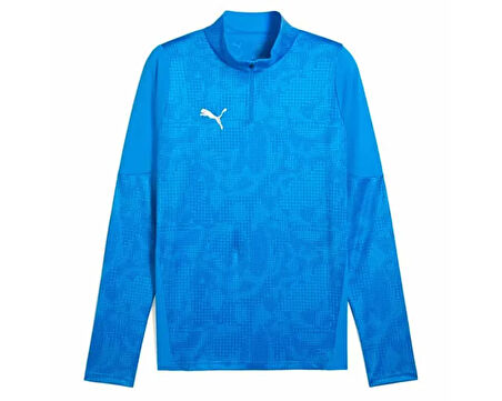 Puma Teamcup Training 1/4 Zip Top Erkek Futbol Uzun Kollu Antrenman Üstü 65916402 Beyaz