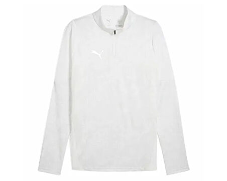 Puma Teamcup Training 1/4 Zip Top Erkek Futbol Uzun Kollu Antrenman Üstü 65916404 Beyaz