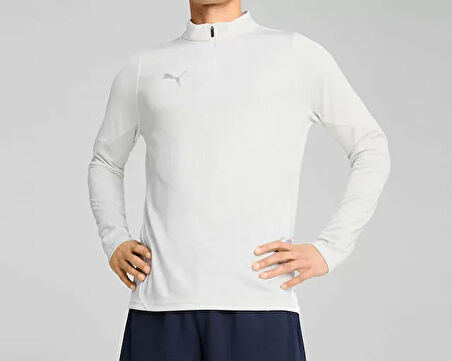Puma Teamcup Training 1/4 Zip Top Erkek Futbol Uzun Kollu Antrenman Üstü 65916404 Beyaz