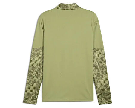 Puma Teamcup Training 1/4 Zip Top Erkek Futbol Antrenman Uzun Kollu Tişört 65916440 Yeşil