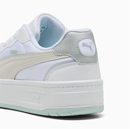 Puma Court Lally Skye Aqua Metal Beyaz Kadın Sneaker / Spor Ayakkabı - 401613 01