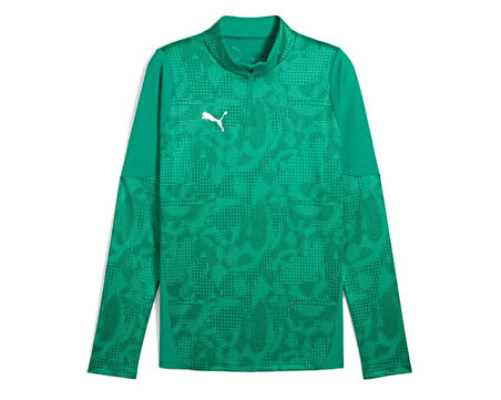 Puma Teamcup Training 1/4 Zip Top Erkek Futbol Uzun Kollu Antrenman Üstü 65916405 Yeşil