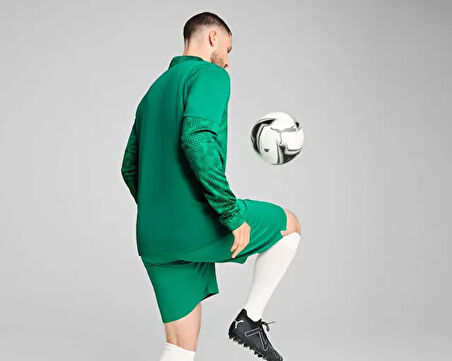 Puma Teamcup Training 1/4 Zip Top Erkek Futbol Uzun Kollu Antrenman Üstü 65916405 Yeşil