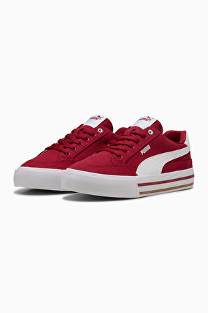 Unisex Court Classic Vulcanised Sneakers - Kırmızı | 45