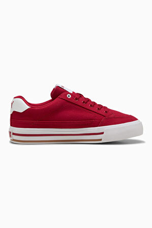 Unisex Court Classic Vulcanised Sneakers - Kırmızı | 45