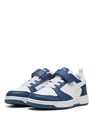 Puma Beyaz - Mavi Erkek Çocuk Yürüyüş Ayakkabısı 39741921-Puma Rebound V6 Lo AC+ PS