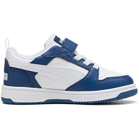 Puma Rebound V6 Lo AC+PS Beyaz/Mavi Çocuk Ayakkabı / Sneaker -  397419 21