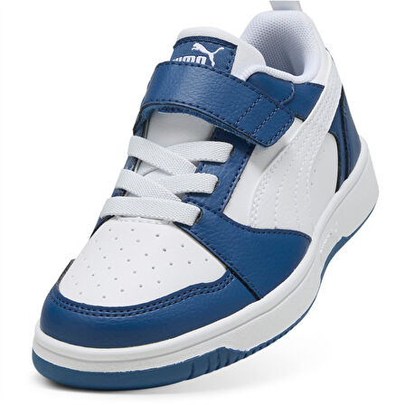 Puma Rebound V6 Lo AC+PS Beyaz/Mavi Çocuk Ayakkabı / Sneaker -  397419 21