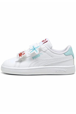 Puma 397287-06 Smash 3.0 Badges V Inf Bebek Spor Ayakkabı Beyaz