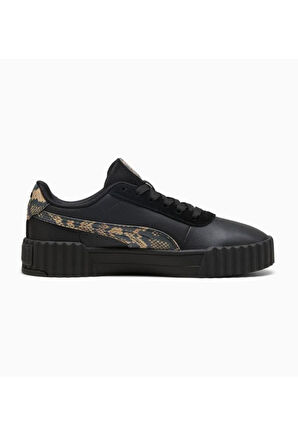 Puma Carina 3.0 Snake Chic 400723 02 Kadın Sneaker Ayakkabı Siyah Altın 36-40 