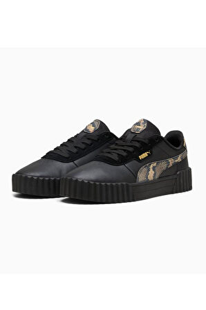 Puma Carina 3.0 Snake Chic 400723 02 Kadın Sneaker Ayakkabı Siyah Altın 36-40 