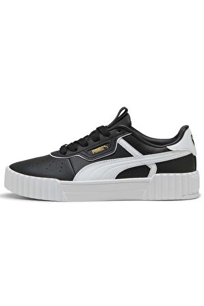 Puma Carina 3.0 Lüxe Kadın Spor Ayakkabı Beyaz Siyah Sneaker - 400724 