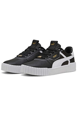 Puma Carina 3.0 Lüxe Kadın Spor Ayakkabı Beyaz Siyah Sneaker - 400724 