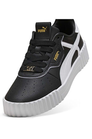 Puma Carina 3.0 Lüxe Kadın Spor Ayakkabı Beyaz Siyah Sneaker - 400724 
