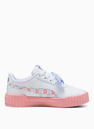 Puma Beyaz - Pembe Kız Çocuk Yürüyüş Ayakkabısı 40141901-Carina 3.0 HK&FR PS PUMA W