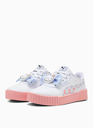 Puma Beyaz - Pembe Kız Çocuk Yürüyüş Ayakkabısı 40141901-Carina 3.0 HK&FR PS PUMA W