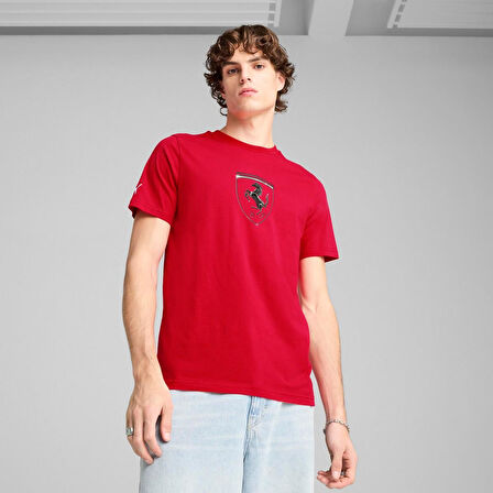 Puma 63018902 Ferrari Race Tl Big Shield T Erkek Spor Tişört