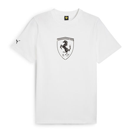 Ferrari Race Erkek Beyaz Günlük Stil T-Shirt 63018904