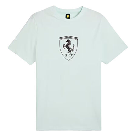 Ferrari Race Erkek Mavi Günlük Stil T-Shirt 63018905