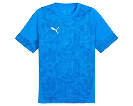 Puma Teamcup Training Jersey Erkek Futbol Tişörtü 65916702 Mavi