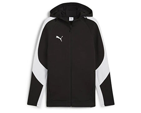 Puma Team Evostripe Hooded Erkek Futbol Kamp Ceketi 65994703 Siyah