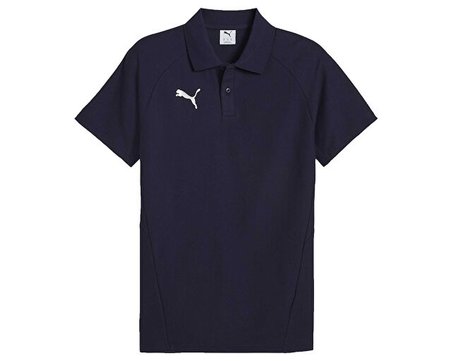 Puma TEAMEVOSTRIPE POLO Erkek Futbol Polo Yaka Tişört 65995206 Lacivert