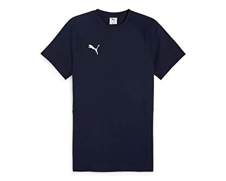 Puma TeamEvostripe Tee Erkek Günlük Tişört 65995306 Lacivert