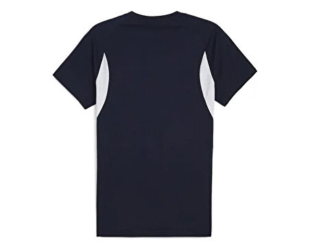 Puma TeamEvostripe Tee Erkek Günlük Tişört 65995306 Lacivert