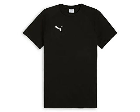 Puma Teamevostripe Tee Erkek Futbol Antrenman Tişörtü 65995303 Siyah