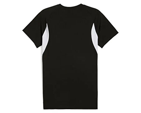 Puma Teamevostripe Tee Erkek Futbol Antrenman Tişörtü 65995303 Siyah
