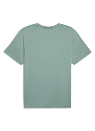 52590830 M TAD ESSENTIALS SOLID CAT Yeşil Yuvarlak Yaka Regular Fit Erkek T-Shirt