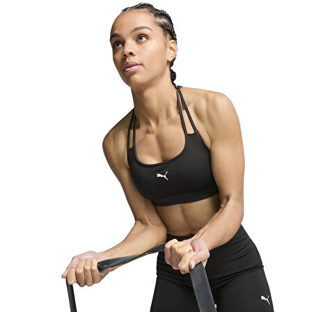 Move Strappy Bra Kadın Siyah Antrenman Sporcu Sütyeni 52622451