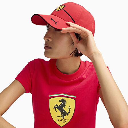 Ferrari Race Unisex Kırmızı Günlük Stil Şapka 02607701