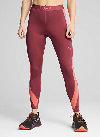 Puma 52667917 W PUMA STRONG COLORBLOCKTI Beyaz Blok Desenli Kadın Tayt