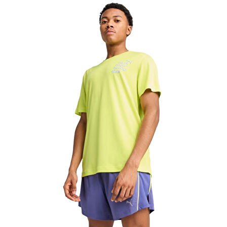 Graphics Erkek Sarı Koşu T-Shirt 52656439